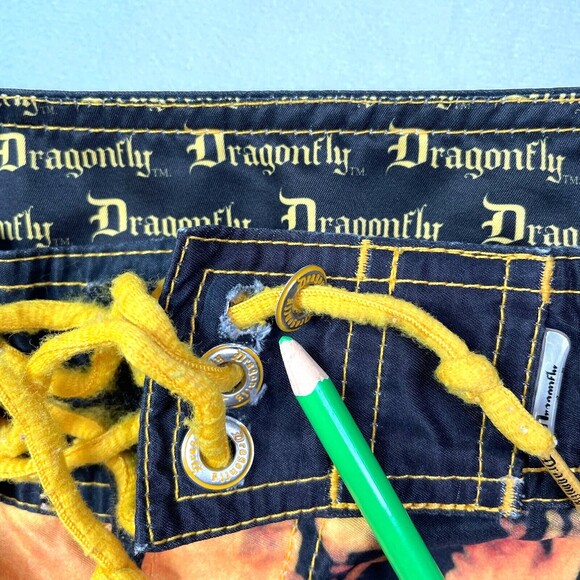 DRAGONFLY Scarface Embroidered Logo Boardshorts Tony Montana Men's 30" Waist - Picture 4 of 6